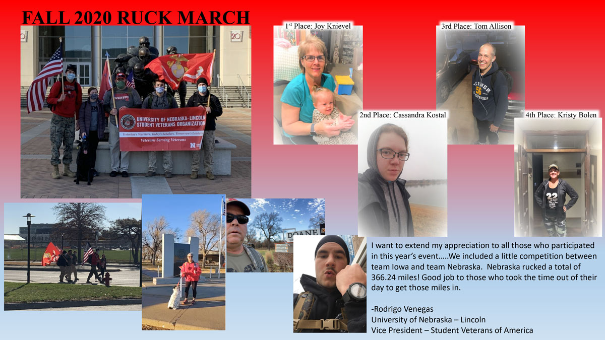 Collage of Ruck March participants